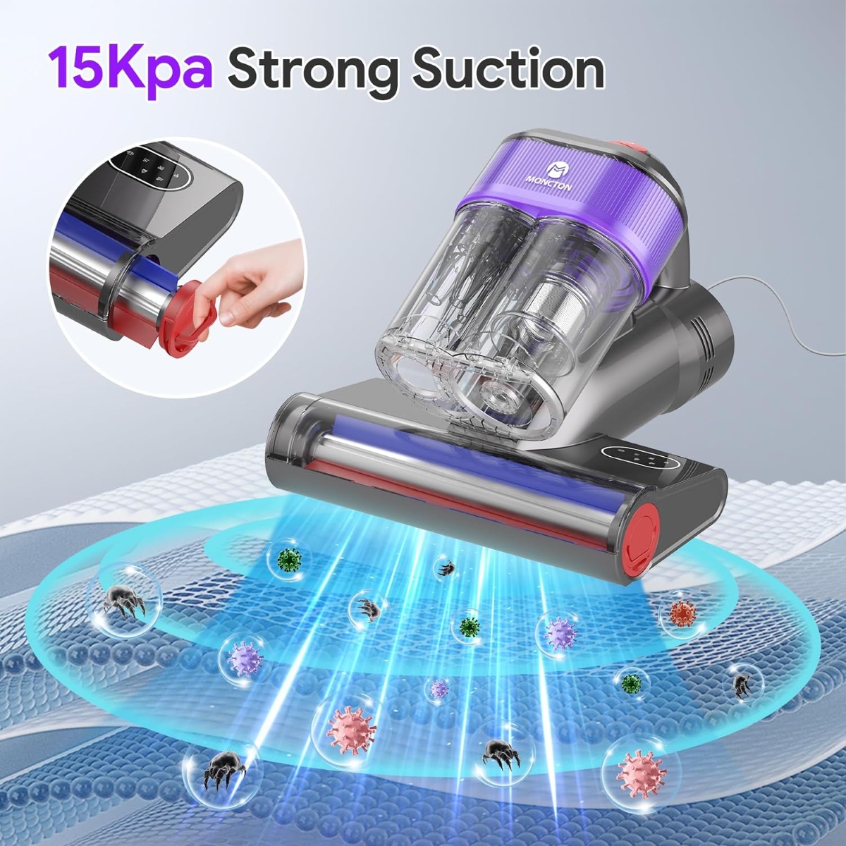 15Kpa Ultra-Strong Suction Power